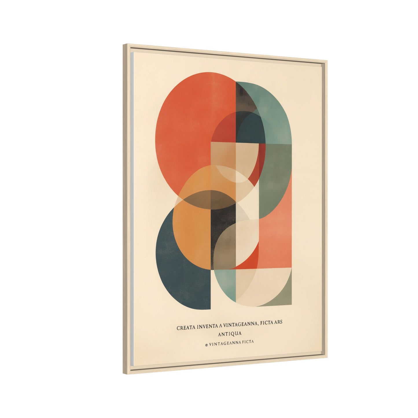Abstract Geometric Art Print Vintage Poster | Museum-Quality Fine Art Print