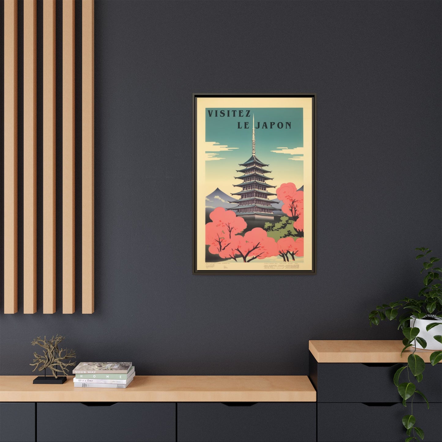 Visitez le Japon Japanese Travel Vintage Poster | Museum-Quality Fine Art Print