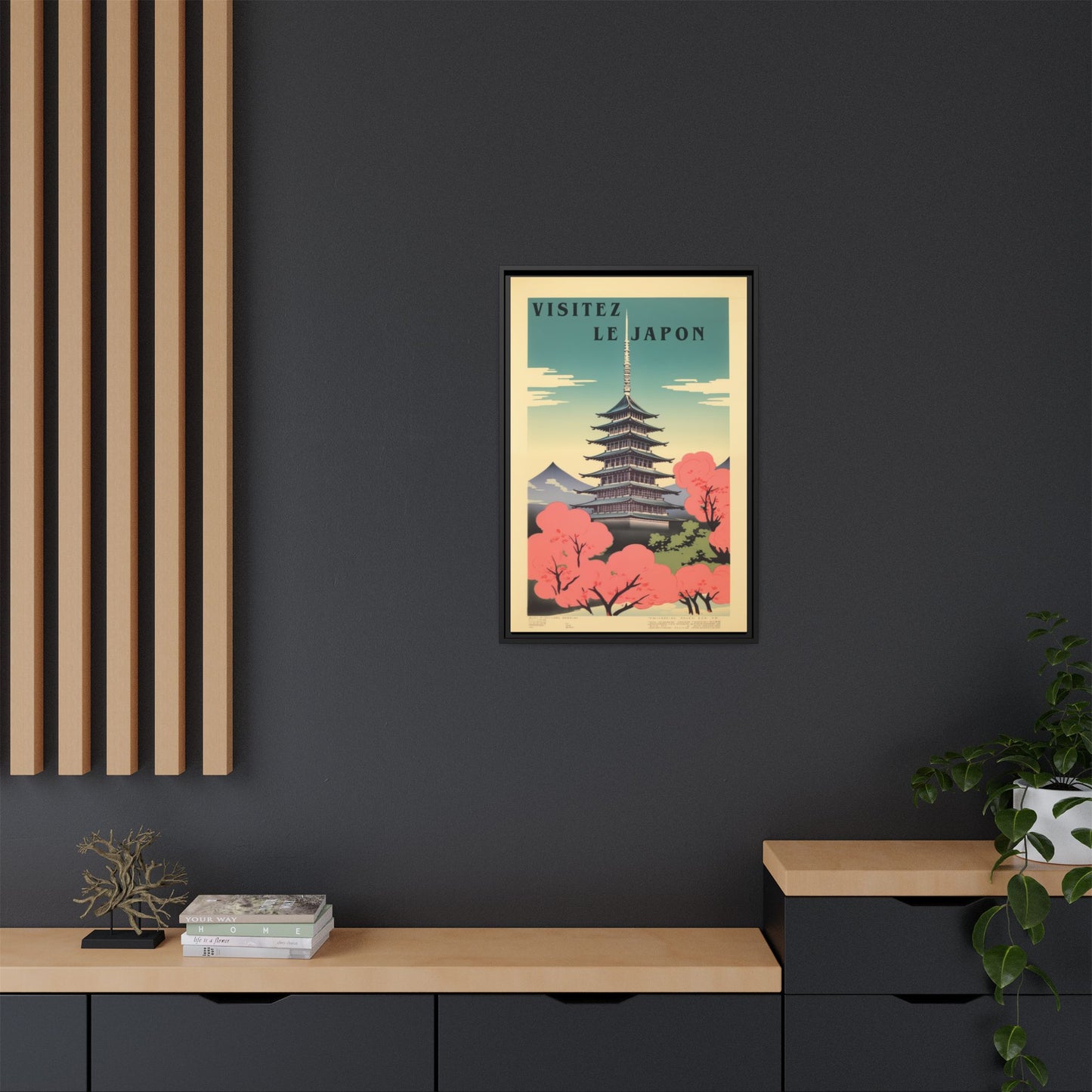 Visitez le Japon Japanese Travel Vintage Poster | Museum-Quality Fine Art Print