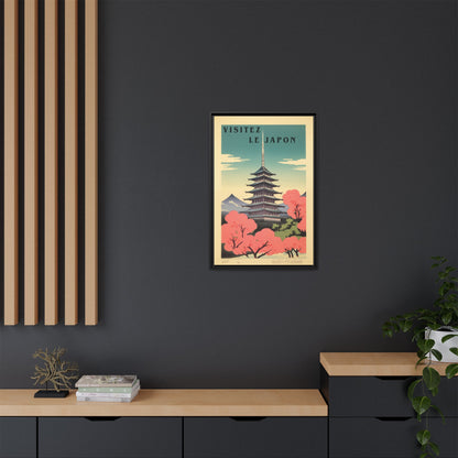 Visitez le Japon Japanese Travel Vintage Poster | Museum-Quality Fine Art Print