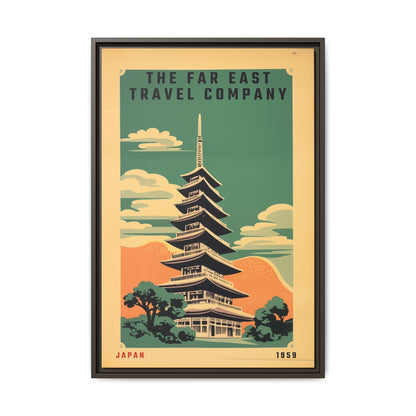 Japan Pagoda Vintage Poster | Museum-Quality Fine Art Print