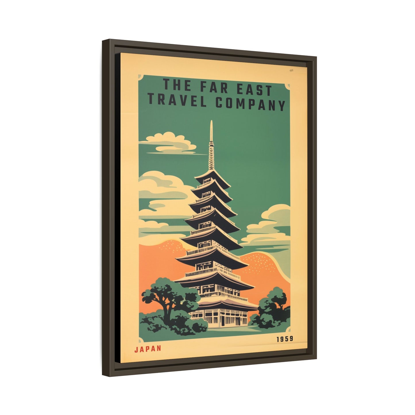 Japan Pagoda Vintage Poster | Museum-Quality Fine Art Print