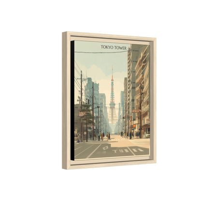 Tokyo Tower Vintage Travel Poster | Museum-Quality Fine Art Print