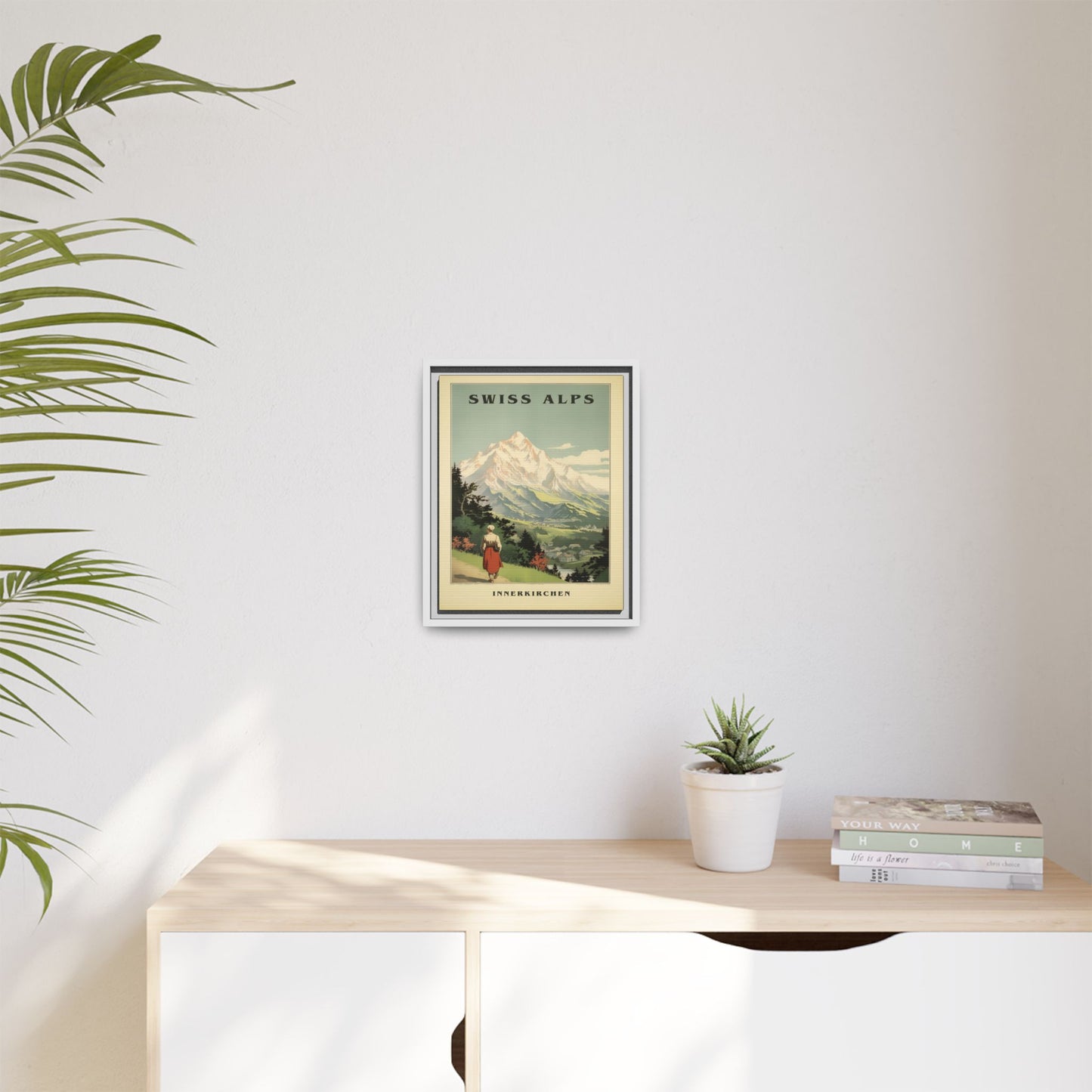Swiss Alps Vintage Travel Poster | Fine Art Print