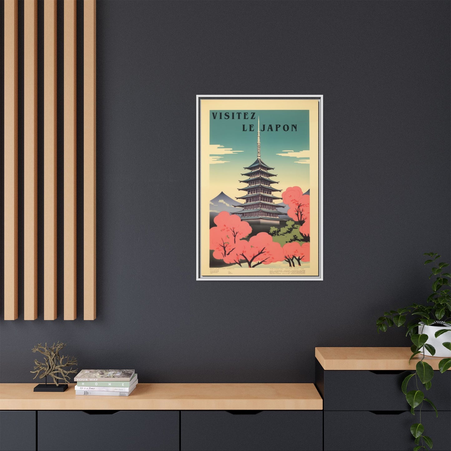 Visitez le Japon Japanese Travel Vintage Poster | Museum-Quality Fine Art Print