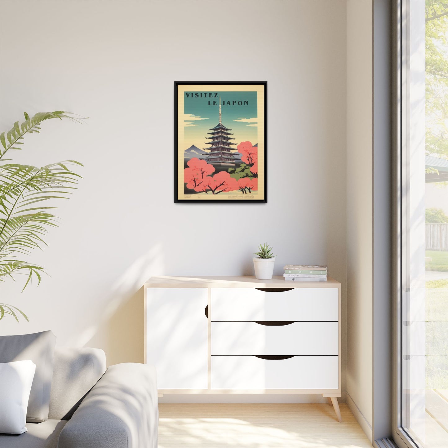 Visitez le Japon Japanese Travel Vintage Poster | Museum-Quality Fine Art Print