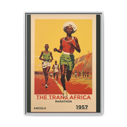 Trans-Africa Marathon 1957 Vintage Poster | Fine Art Print