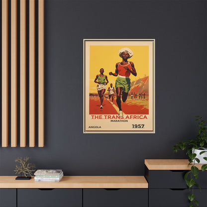 Trans-Africa Marathon 1957 Vintage Poster | Fine Art Print