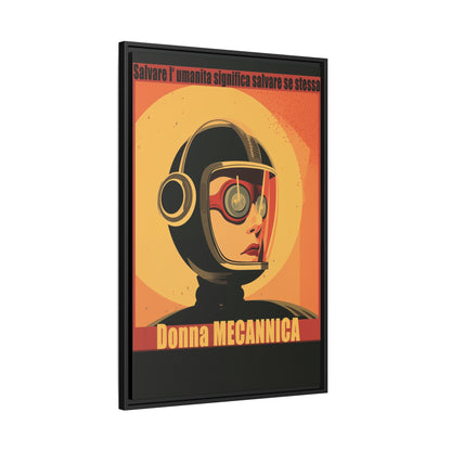 Donna Meccanica Retro Sci-Fi Vintage Poster | Museum-Quality Fine Art Print