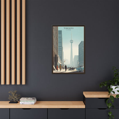 Toronto CN Tower Vintage Travel Poster | Museum-Quality Fine Art Print