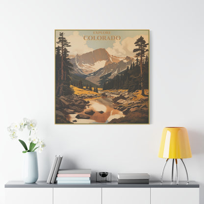 "Explore Colorado Canvas - Stretched Matte Wall Art" Matte Canvas, Stretched, 1.25"