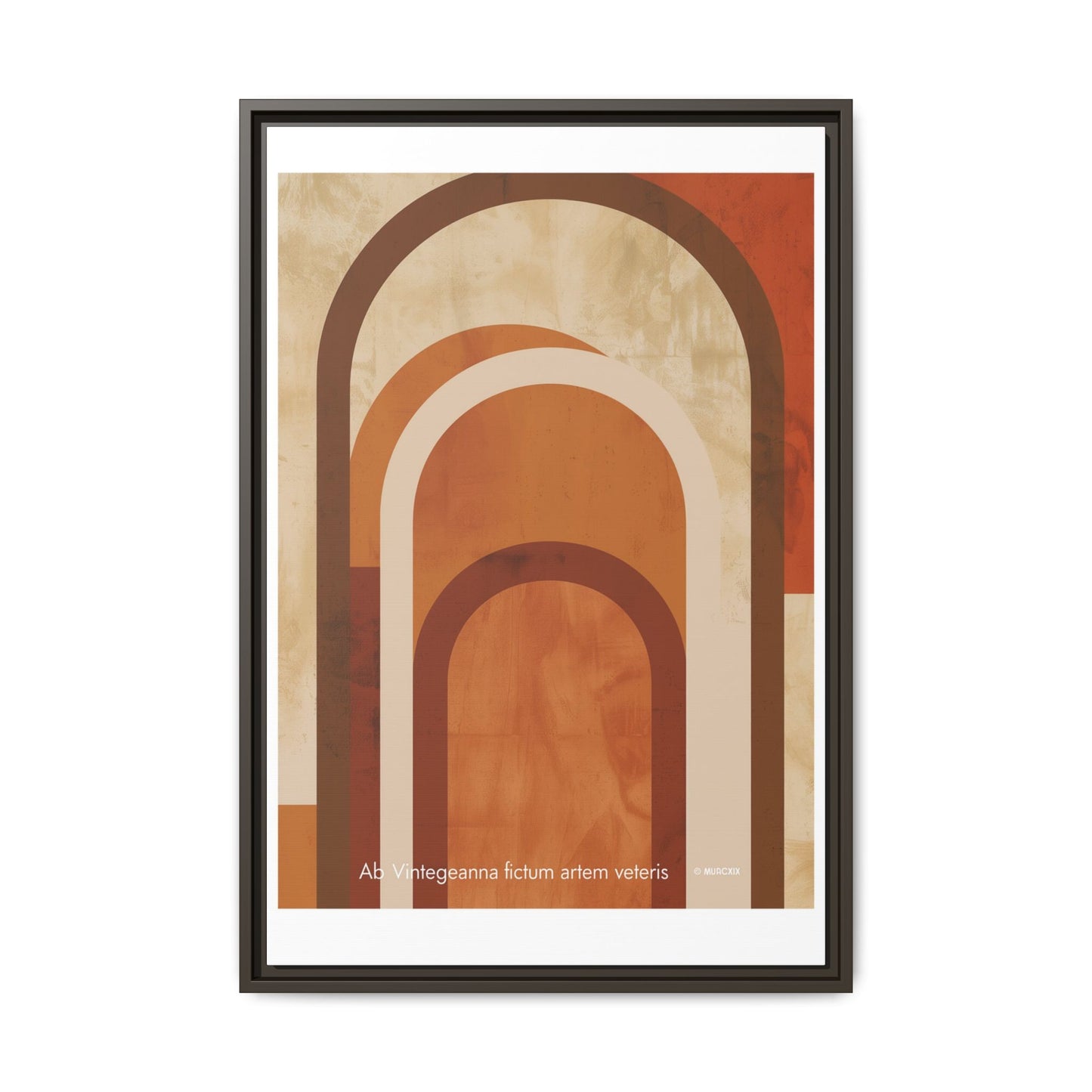 Abstract Arch Framed Canvas Art Print