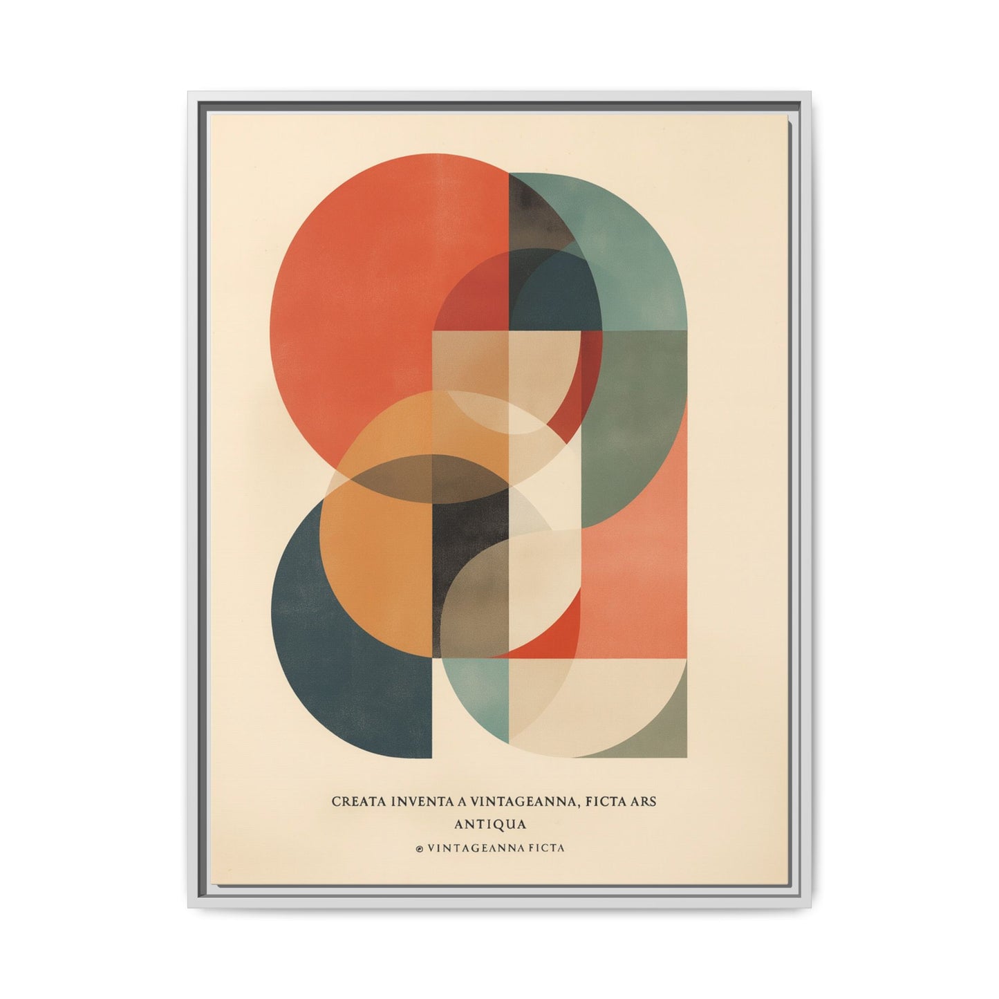 Abstract Geometric Art Print Vintage Poster | Museum-Quality Fine Art Print
