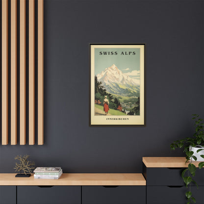 Swiss Alps Vintage Travel Poster | Fine Art Print