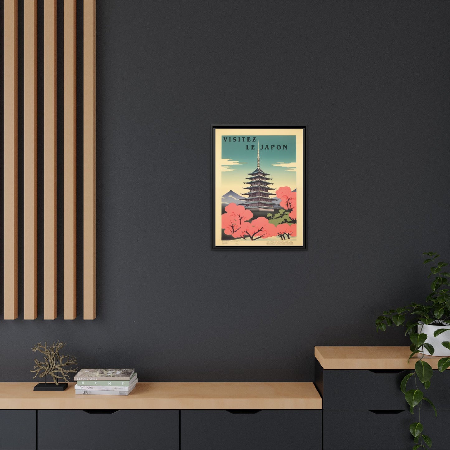 Visitez le Japon Japanese Travel Vintage Poster | Museum-Quality Fine Art Print