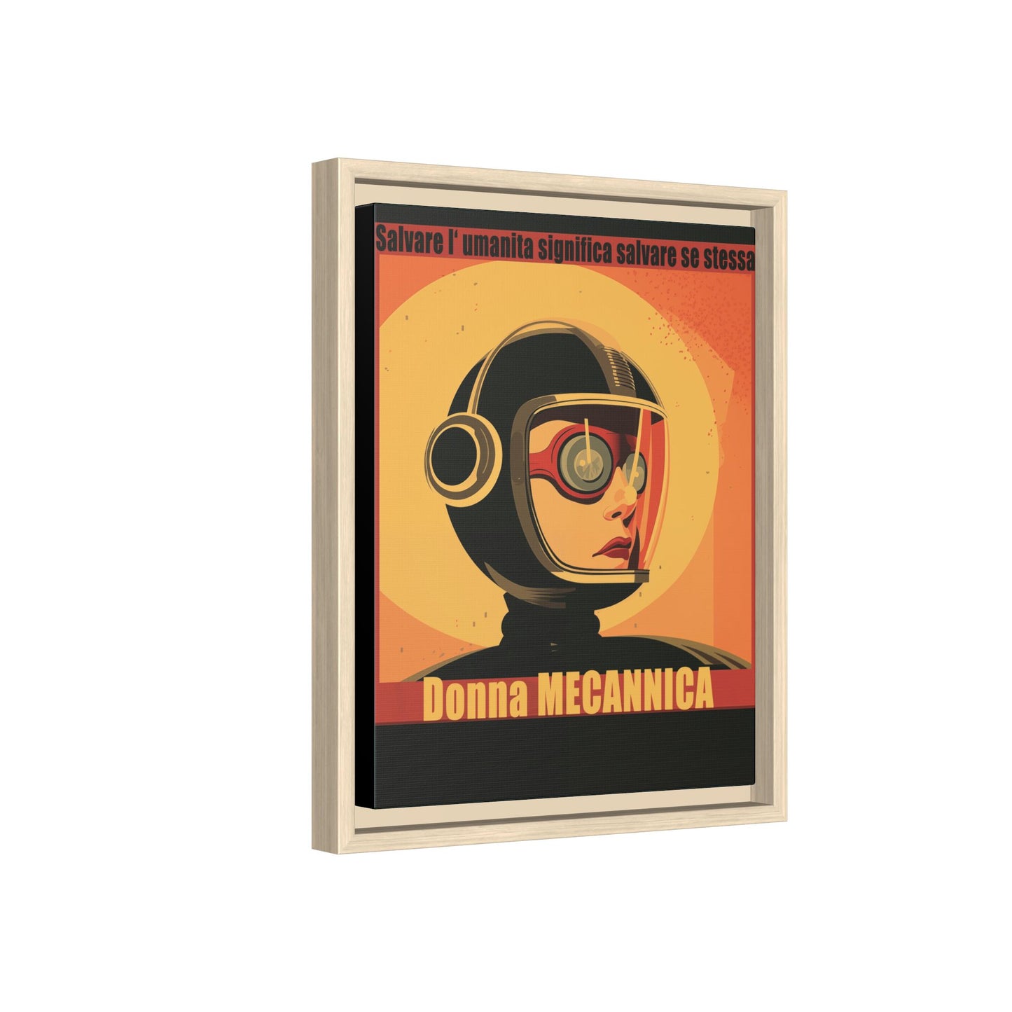 Donna Meccanica Retro Sci-Fi Vintage Poster | Museum-Quality Fine Art Print