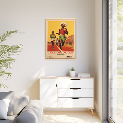 Trans-Africa Marathon 1957 Vintage Poster | Fine Art Print