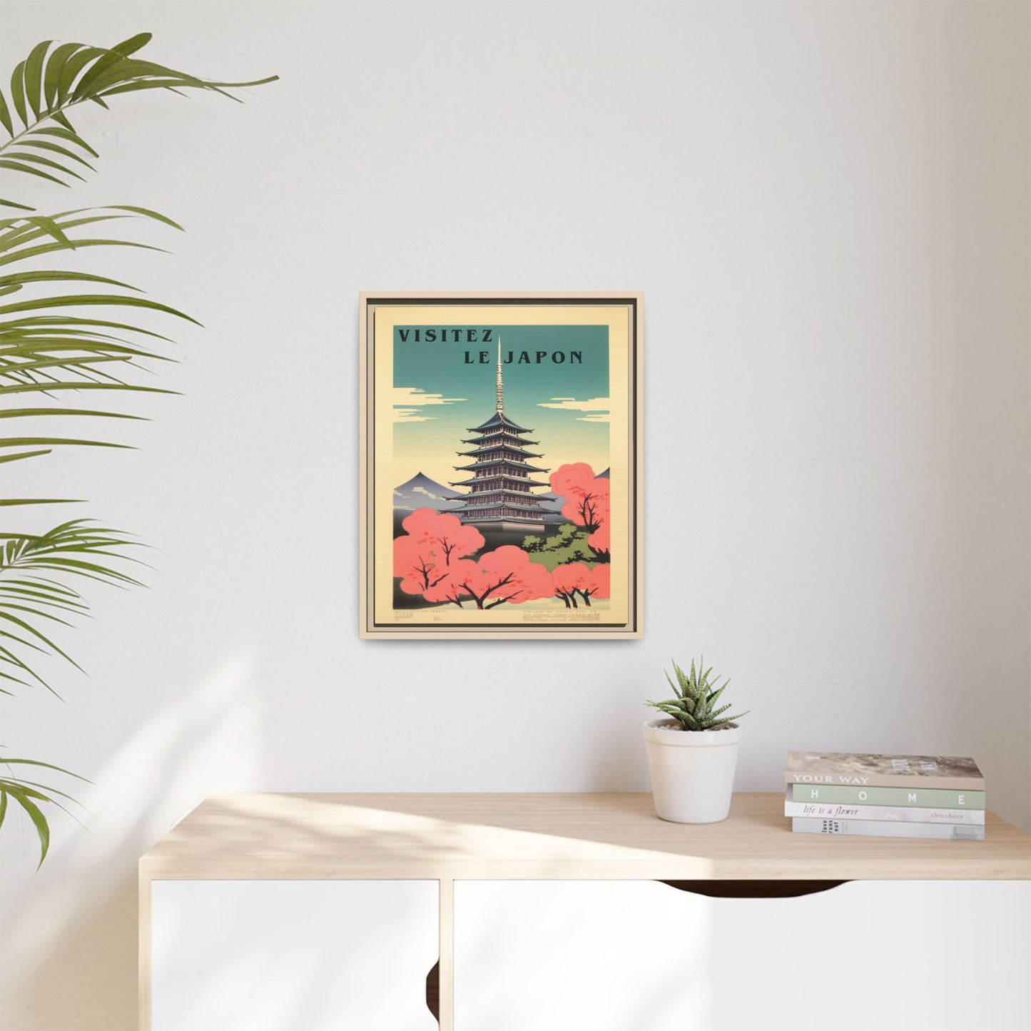 Visitez le Japon Japanese Travel Vintage Poster | Museum-Quality Fine Art Print