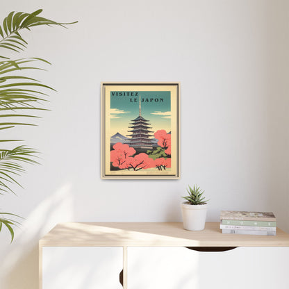 Visitez le Japon Japanese Travel Vintage Poster | Museum-Quality Fine Art Print