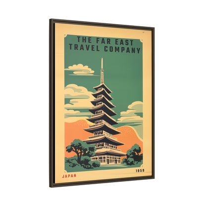 Japan Pagoda Vintage Poster | Museum-Quality Fine Art Print