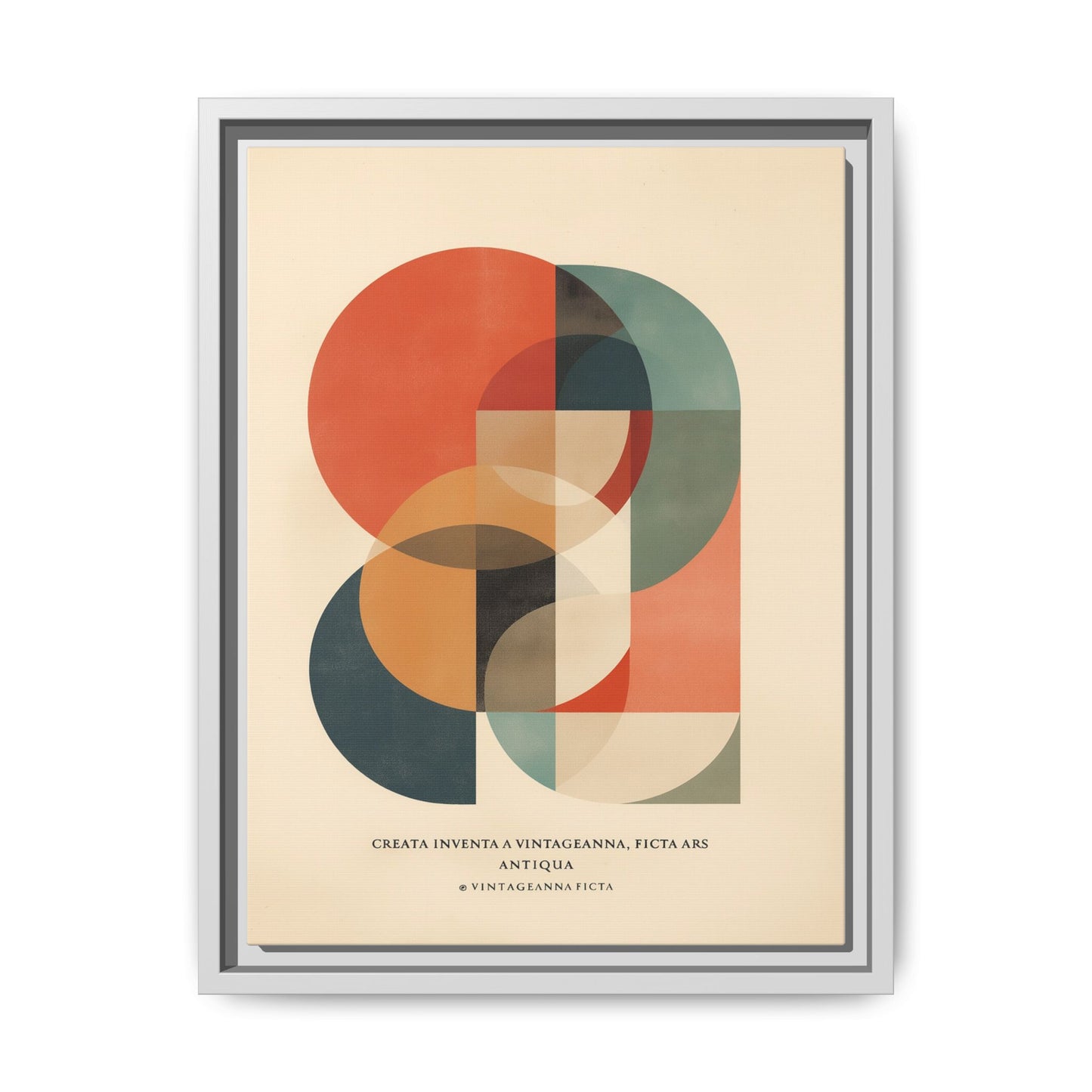 Abstract Geometric Art Print Vintage Poster | Museum-Quality Fine Art Print