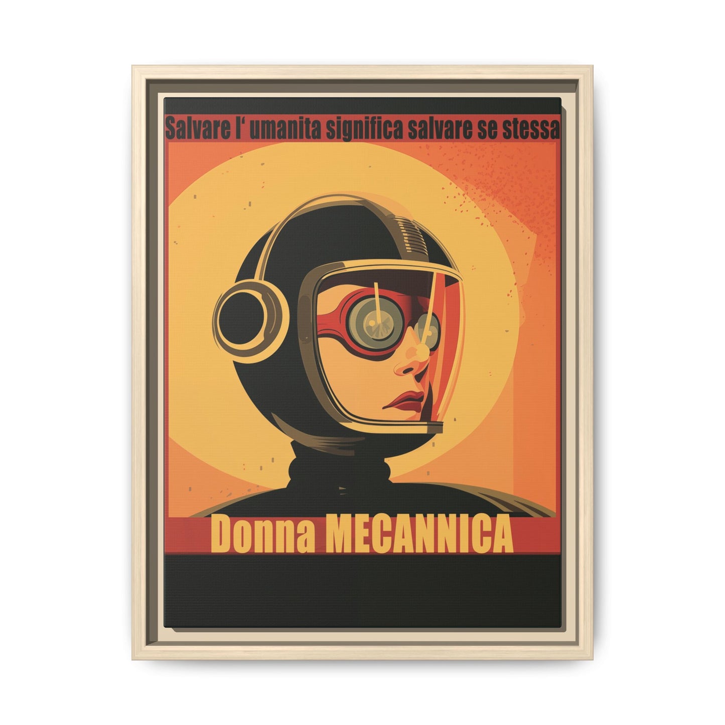 Donna Meccanica Retro Sci-Fi Vintage Poster | Museum-Quality Fine Art Print