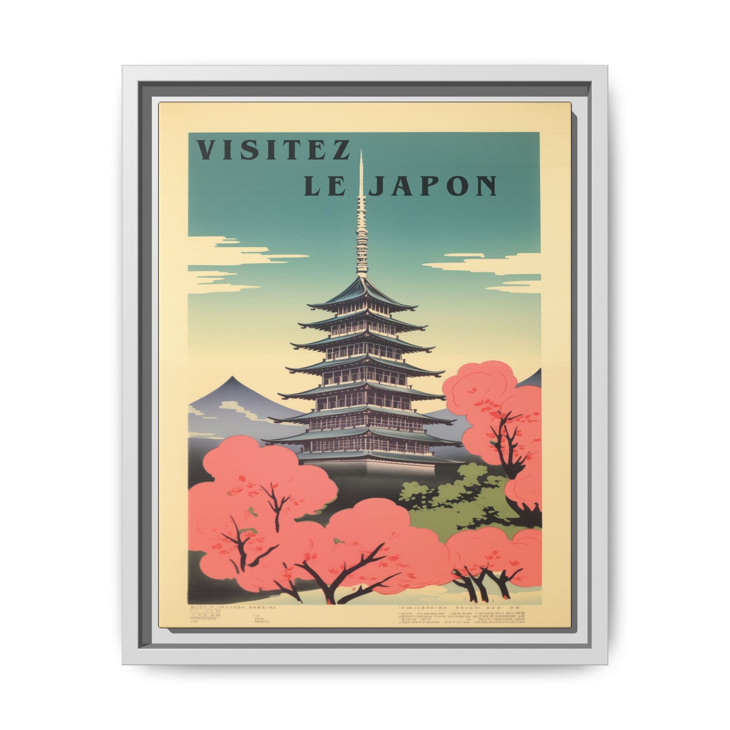 Visitez le Japon Japanese Travel Vintage Poster | Museum-Quality Fine Art Print