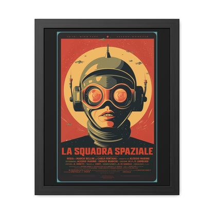 Retro Sci-Fi Framed Poster | Vintage Space Art Print | Home Décor Gift for Collectors, Art Lovers & Movie Fans | Futuristic Wall Art by Vintageanna