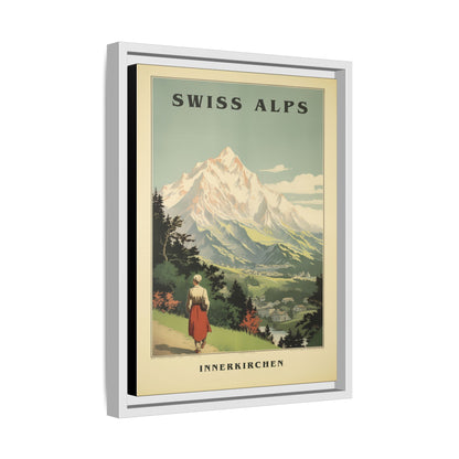 Swiss Alps Vintage Travel Poster | Fine Art Print