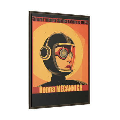 Donna Meccanica Retro Sci-Fi Vintage Poster | Museum-Quality Fine Art Print