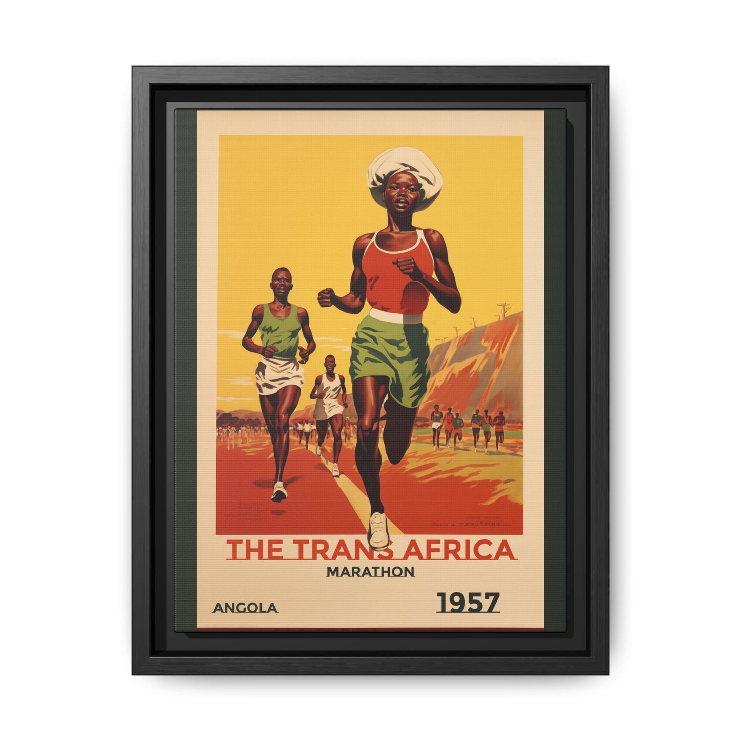 Trans-Africa Marathon 1957 Vintage Poster | Fine Art Print