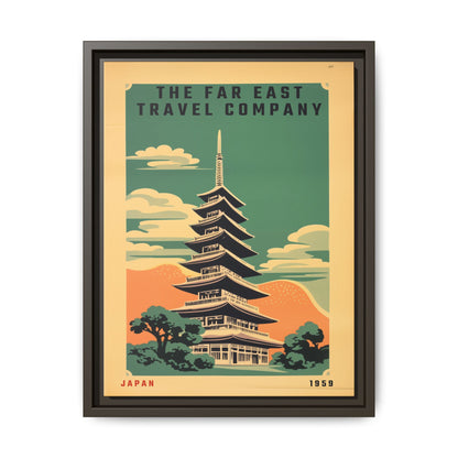 Japan Pagoda Vintage Poster | Museum-Quality Fine Art Print