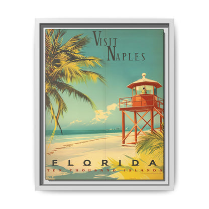 Naples Florida Vintage Beach Poster | Museum-Quality Fine Art Print
