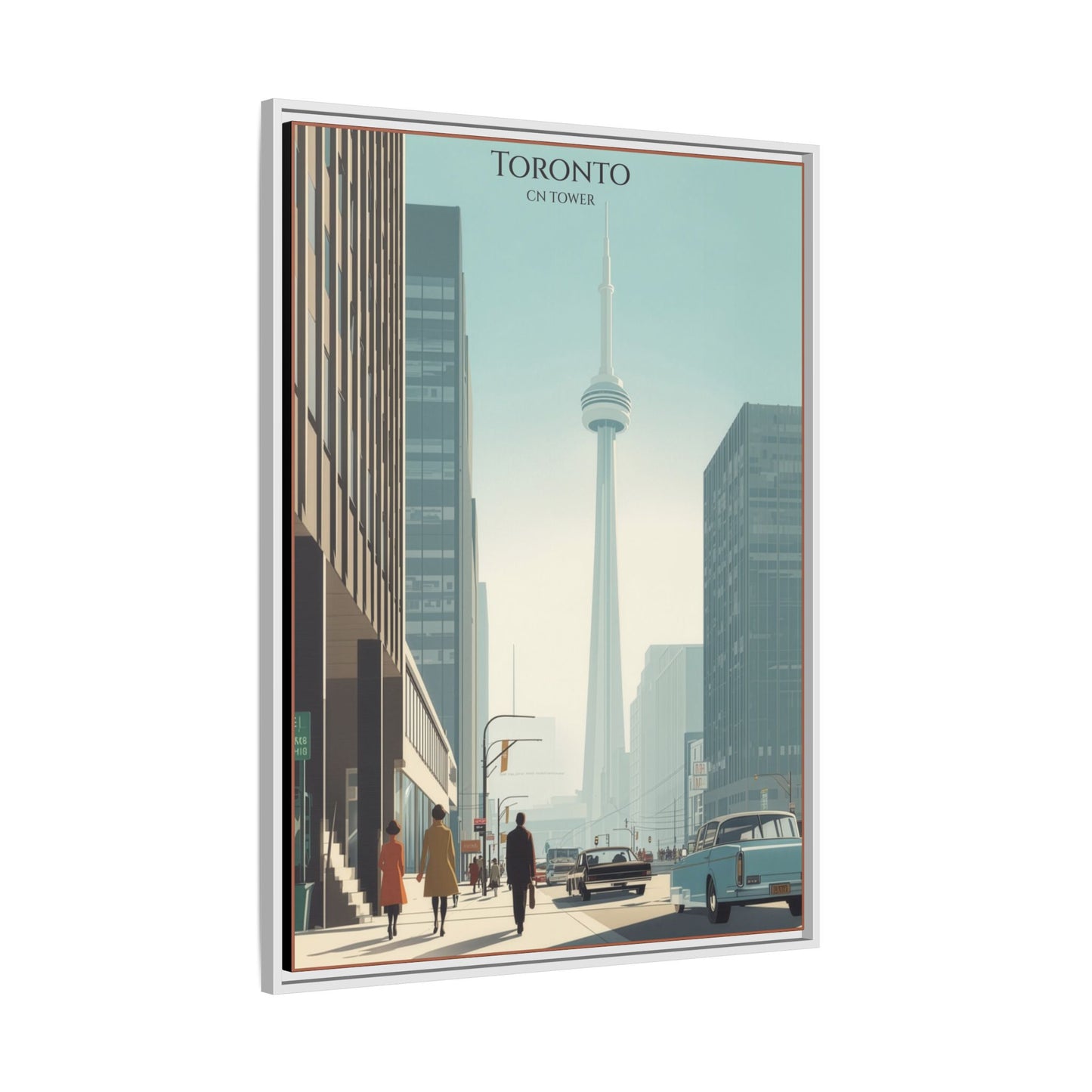 Toronto CN Tower Vintage Travel Poster | Museum-Quality Fine Art Print