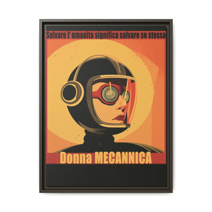 Donna Meccanica Retro Sci-Fi Vintage Poster | Museum-Quality Fine Art Print