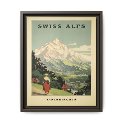 Swiss Alps Vintage Travel Poster | Fine Art Print