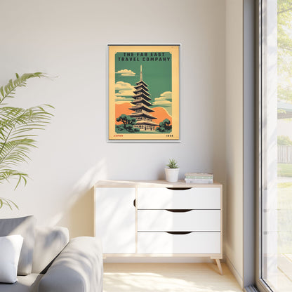 Japan Pagoda Vintage Poster | Museum-Quality Fine Art Print