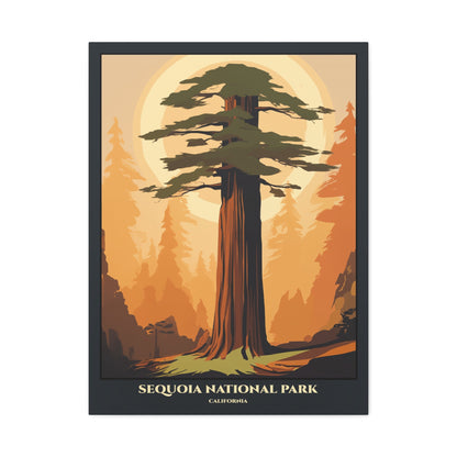 "Sequoia National Park Poster - California Matte Stretched Canvas Wall Art" Matte Canvas, Stretched, 1.25"