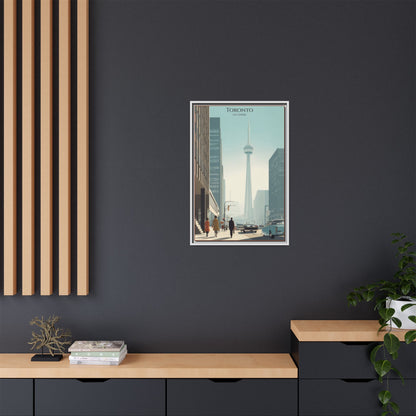 Toronto CN Tower Vintage Travel Poster | Museum-Quality Fine Art Print