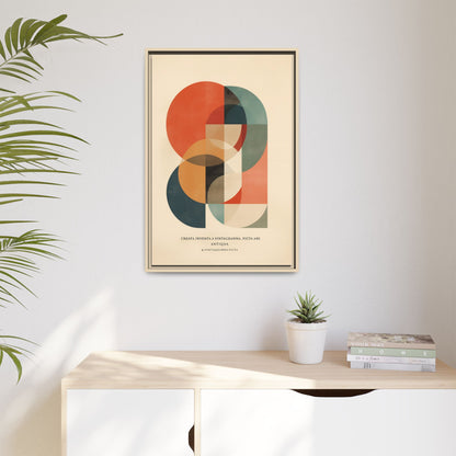 Abstract Geometric Art Print Vintage Poster | Museum-Quality Fine Art Print