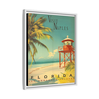 Naples Florida Vintage Beach Poster | Museum-Quality Fine Art Print
