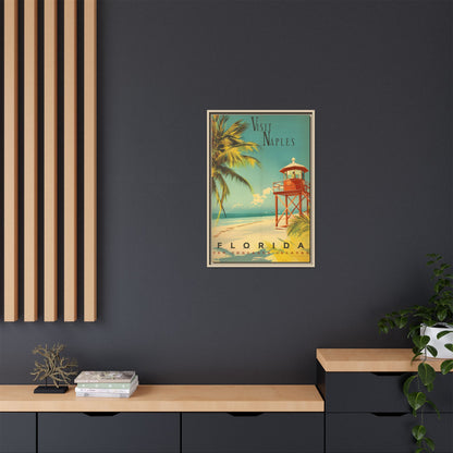 Naples Florida Vintage Beach Poster | Museum-Quality Fine Art Print