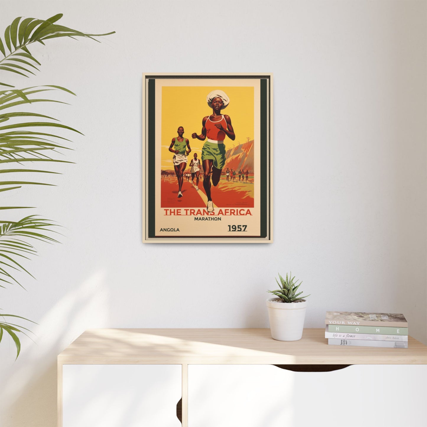 Trans-Africa Marathon 1957 Vintage Poster | Fine Art Print