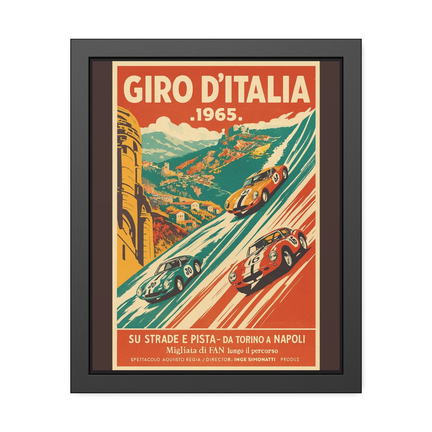Vintage Velocity Framed Poster | Museum-Quality Fine Art Print