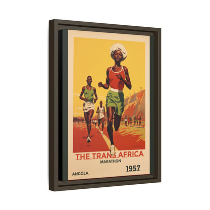 Trans-Africa Marathon 1957 Vintage Poster | Fine Art Print