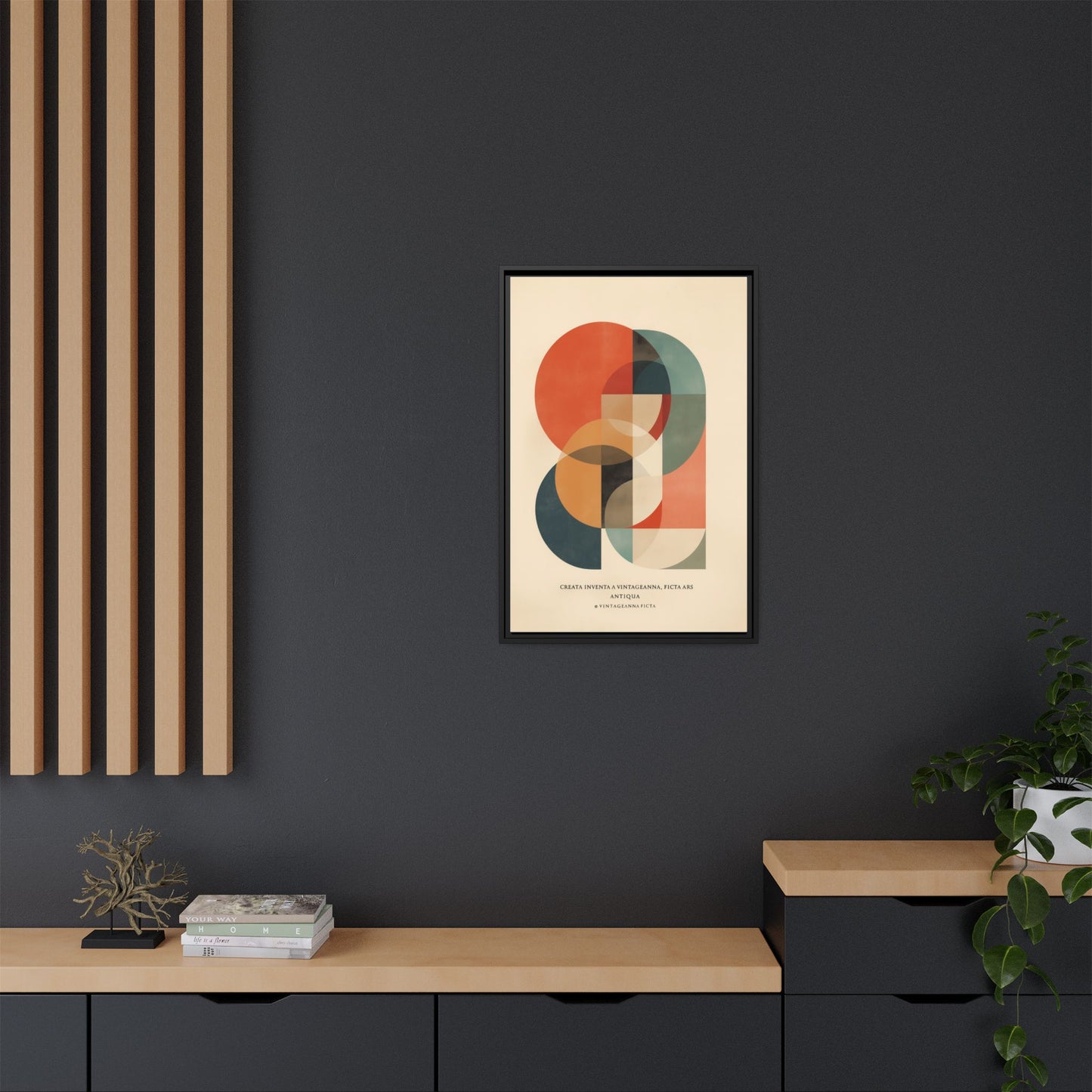 Abstract Geometric Art Print Vintage Poster | Museum-Quality Fine Art Print