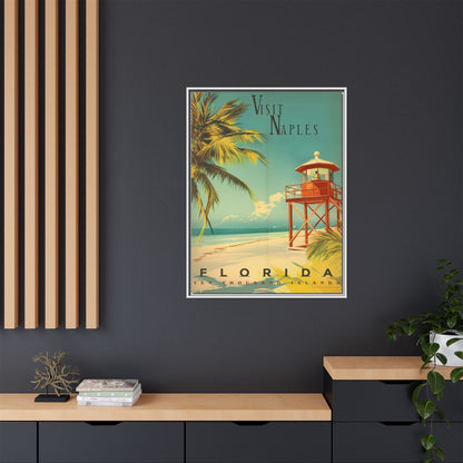 Naples Florida Vintage Beach Poster | Museum-Quality Fine Art Print