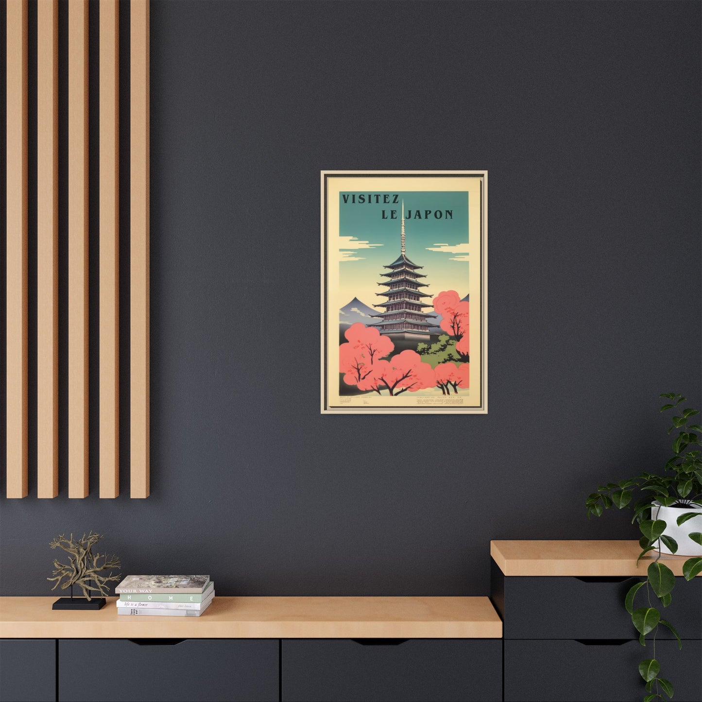 Visitez le Japon Japanese Travel Vintage Poster | Museum-Quality Fine Art Print