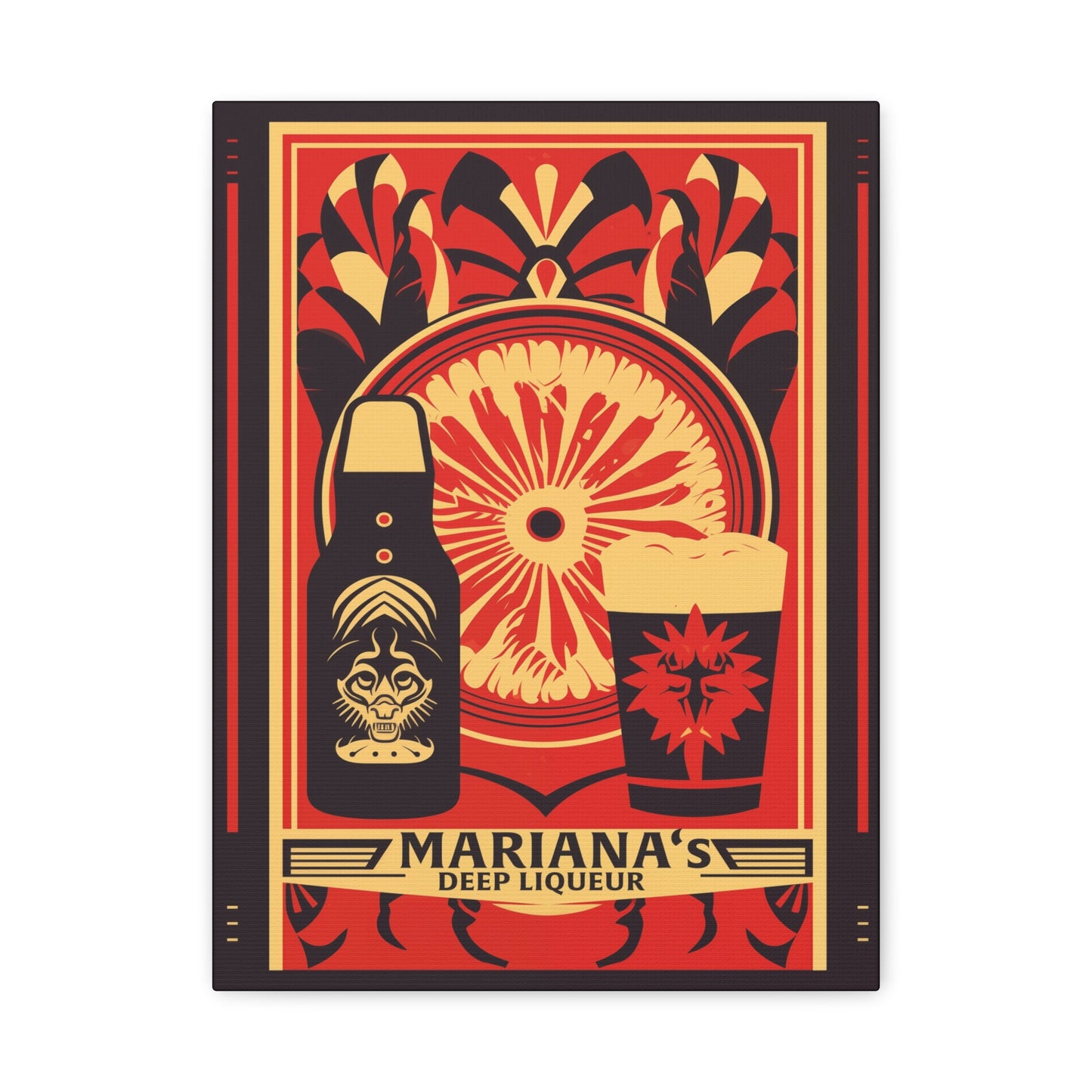 "Mariana’s Deep Liqueur Artistic Matte Canvas" Matte Canvas, Stretched, 1.25"