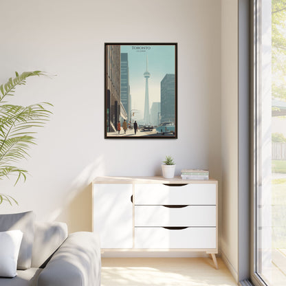 Toronto CN Tower Vintage Travel Poster | Museum-Quality Fine Art Print